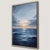 Serene Ocean Sunset Seascape Canvas Print Wall Art