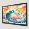 Serene Ocean Wave Art Poster for Coastal Decor