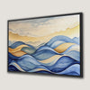 Serene Ocean Wave Canvas Print - Pastel and Abstract Art