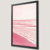 Serene Pink Seascape Art Poster for Coastal Decor