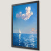 Serene Sailing Ship Art Poster | Summer Ocean Scene