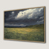 Serene Sky Over Prairie Fields Canvas Print Art