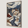 Serene Winter Countryside Canvas Print Wall Art
