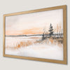 Serene Winter Landscape Art Poster - Snowy Scene Home Decor