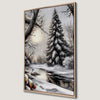 Serene Winter Landscape Canvas Print Scenic Art Decor