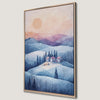 Serene Winter Landscape Canvas Print with Snowy Scenery