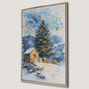 Serene Winter Scene Canvas Print for Festive Decor