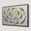 Shoal of Golden Koi Fish Canvas Print for Zen Decor