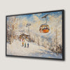 Ski Resort Snowy Mountain Canvas Print Art Decor