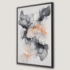 Smoky Minimalist Orange Grey Canvas Print Modern Art