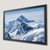 Snowy Alps Panoramic View Art Poster for Winter Decor
