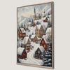 Snowy Christmas Village Winter Canvas Print Decor