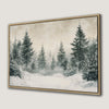 Snowy Forest Landscape Winter Canvas Print Gift Art