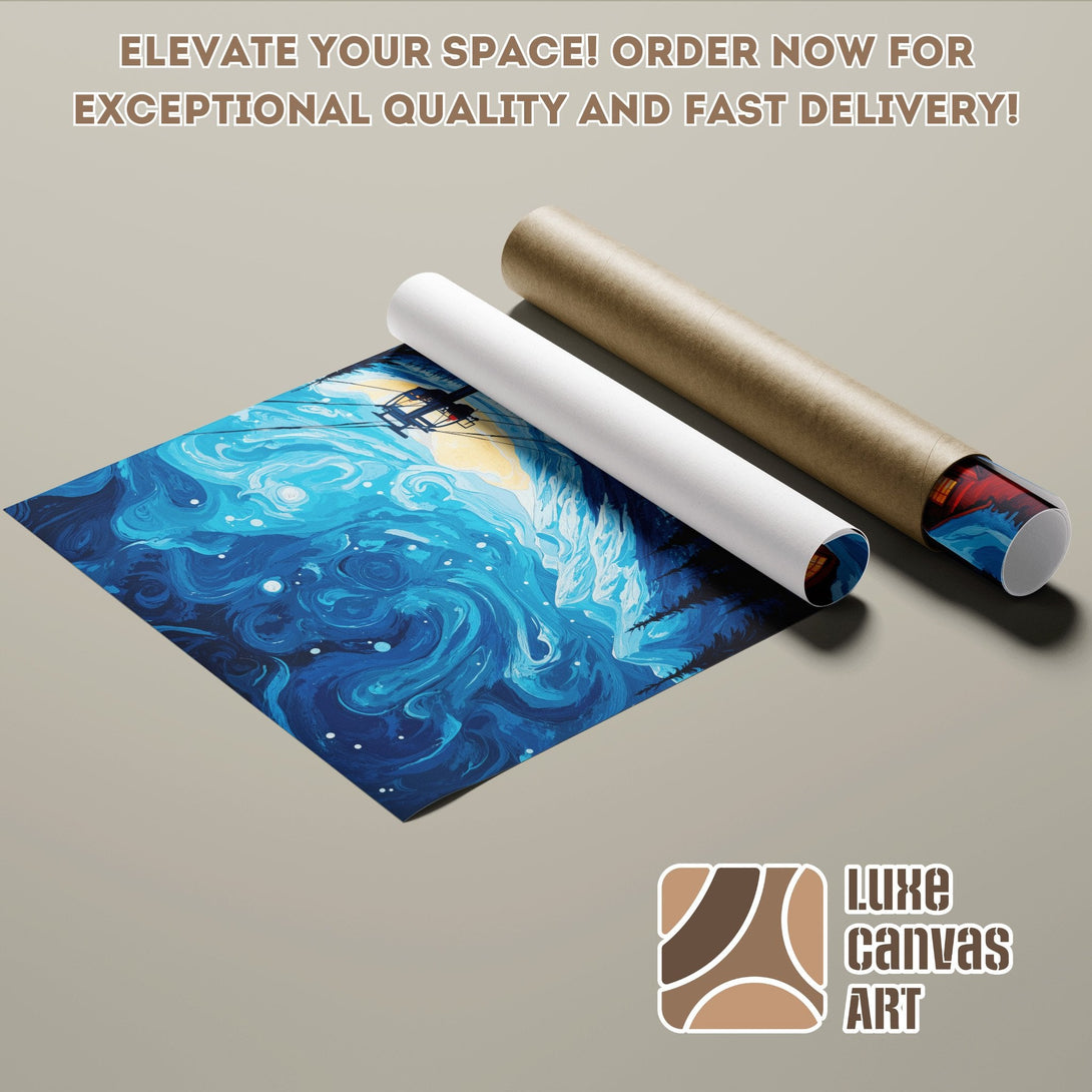 Abstract blue and white Poster Roll art print, perfect for your home decor. Order now!