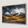 Snowy Mountains Landscape Canvas Print Winter Decor