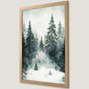 Snowy Winter Forest Art Poster | Serene Landscape Decor