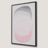 Soft Colors Minimalist Canvas Print with Pastel Pink Grey