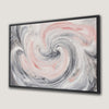 Soft Pastel Swirls Canvas Print in Pink and Grey Tones