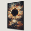 Solar Eclipse in Dramatic Sky Canvas Print Art