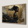 Sophisticated Woman Portrait Canvas Print Luxury Art