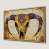 Southwest Boho Skull Art Framed Canvas Print Decor