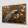 Splendid Peacock Cherry Blossom Canvas Print