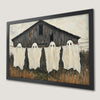 Spooky Ghosts Drying Art Poster | Haunted Farmhouse Decor