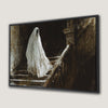 Spooky Gothic Ghost Canvas Print on Staircase