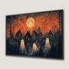 Spooky Night Ghosts Canvas Print for Halloween Decor