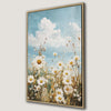 Spring Daisies Botanical Canvas Print - Rustic Decor