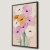 Spring Floral Bouquet Framed Canvas Print for Home Decor