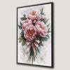Spring Peony Bouquet Floral Canvas Print