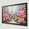 Starfish Underwater Scene Art Poster - Coastal Wall Decor