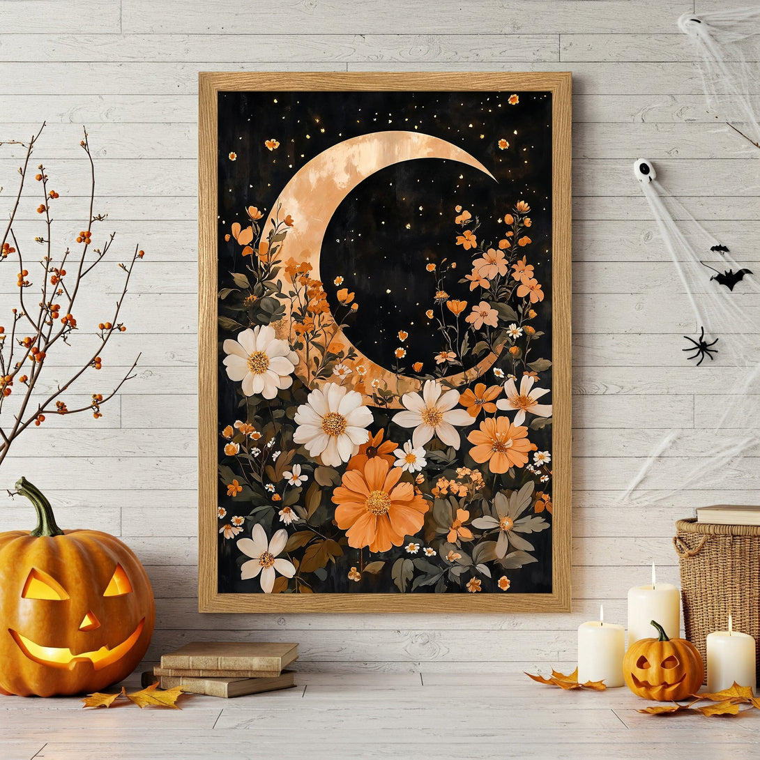Framed Poster featuring a black swan in an abstract style with gold, gray, and white tones. Perfect art for your home!