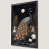 Starry Night Peacock Art Poster - Fantasy Wall Decor