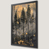 Starry Night Pine Forest Art Poster - Enchanting Wall Decor