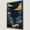 Starry Night Sky Art Poster for Home Decor