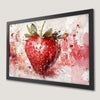 Strawberry Delight Art Poster for Kitchen - Colorful Wall Decor
