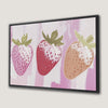 Strawberry Summer Vibes Framed Canvas Print Decor