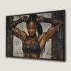 Strong Woman Fitness Motivation Canvas Print
