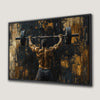 Strongman with Barbell Canvas Print Gym Wall Decor