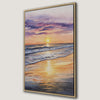 Stunning Beach Sunset Seascape Canvas Print Art