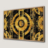 Stunning Black and Gold Pattern Canvas Print Wall Art