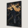 Stunning Falcon on Floral Tree Canvas Print Decor