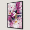 Stunning Pink Abstract Art Framed Canvas Print