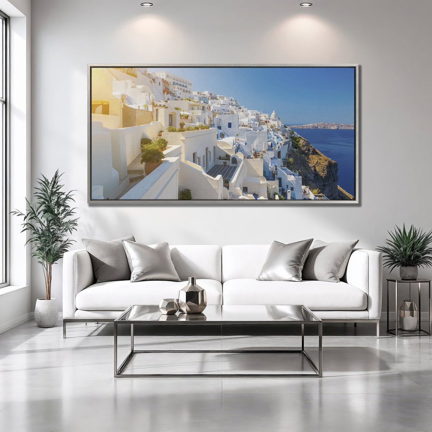 Stunning Santorini Greece Photography Canvas Print