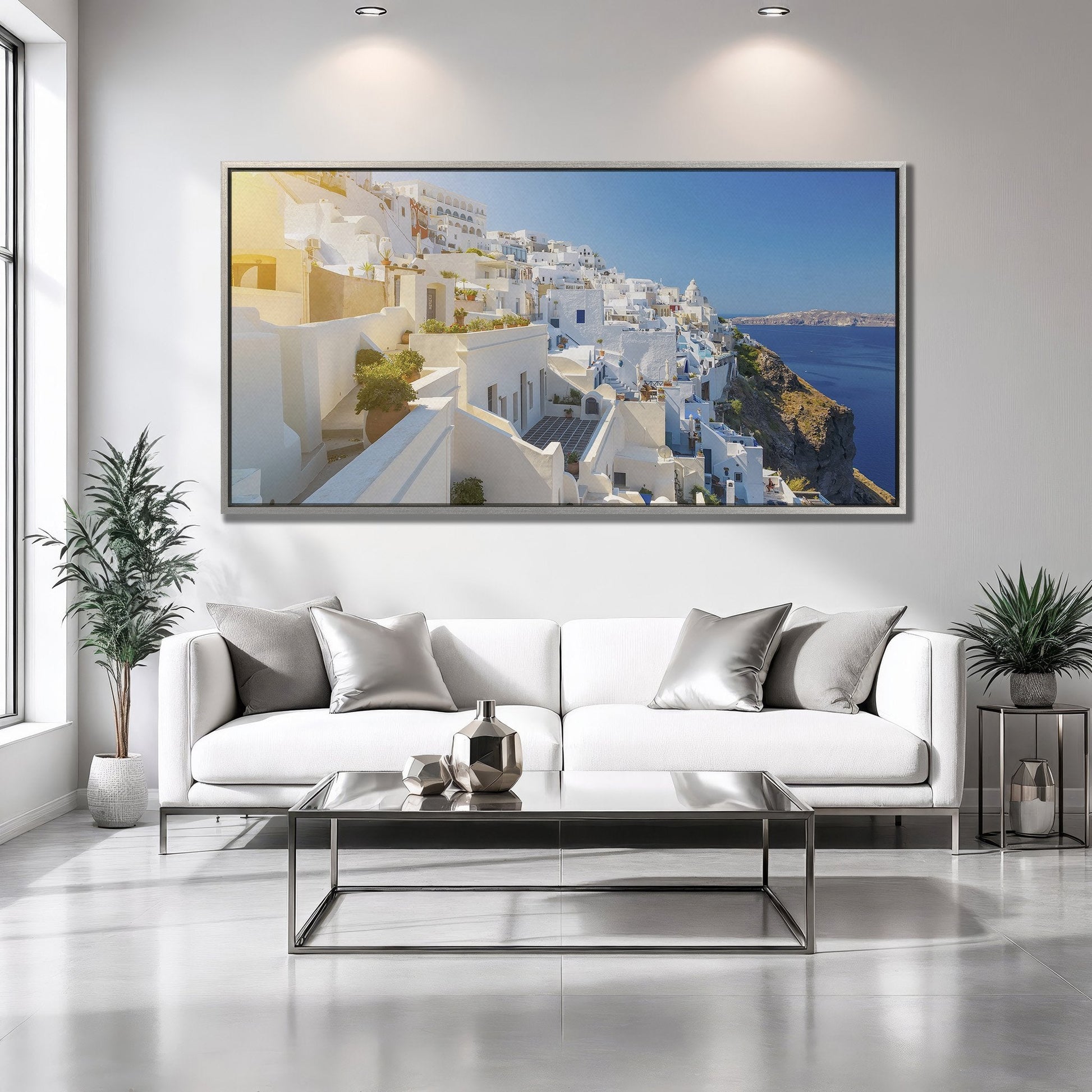 Stunning Santorini Greece Photography Canvas Print
