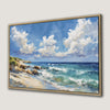 Stunning Seascape Art with Blue Ocean Waves Canvas Print