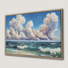 Stunning Seascape Cloudy Sky Canvas Print Art