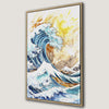 Stunning Wave Watercolor Canvas Print for Coastal Decor